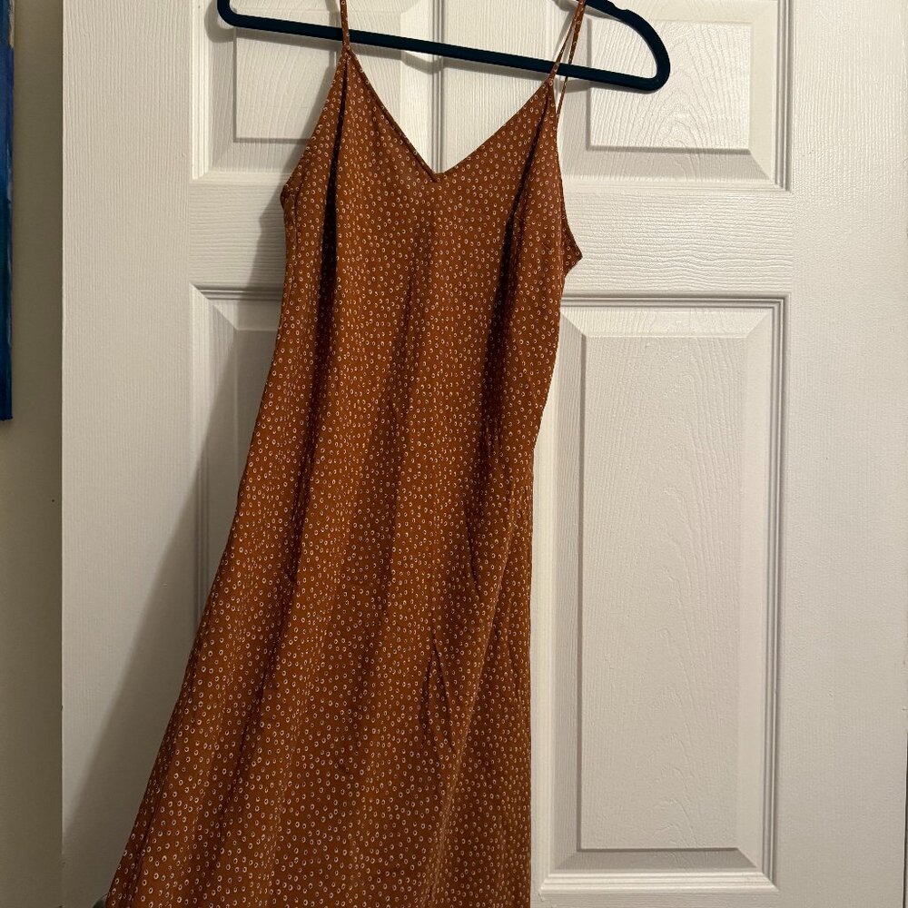 Brown VINCE Slip dress
